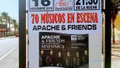 MÚSICA. Cartel de promoción del concierto de “Apache” en Roquetas.