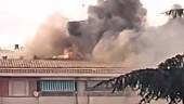 Incendio visto desde la calle Santo Tomás de Aquino. / Captura del vídeo.