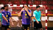 Míchel celebra su gol anotado ante el Córdoba Patrimonio de la Humanidad. / Jaén Paraíso Interior FS. 