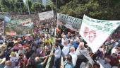 EN MAYO. Fotografía de archivo de la manifestación convocada por UPA y COAG que se celebró en la Subdelegación del Gobierno de Jaén.