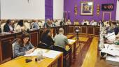 PLENO. Concejales durante el pleno extraordinario celebrado en el Ayuntamiento de la capital jiennense.