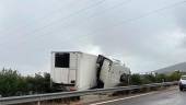 Accidente en la A-316, en el kilómetro 55. / Diario JAÉN.