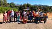 Protestas. Integrantes de la plataforma “Sancionados por Pablo Iglesias” en Galapagar (Madrid).