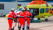Evacuación en un helicóptero del 061. Archivo.