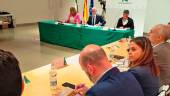 La concejala Ángeles Díaz en una reunión del foro.