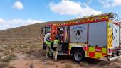 Imagen de archivo de un coche de bomberos en Almería. / Emergencias 112.