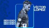 Cartel de bienvendia a Víctor López. / Linares Deportivo.