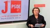 La portavoz del PSOE en la Diputación de Jaén, Pilar Parra.
