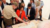 La ministra de Defensa, Margarita Robles, en una visita a Jaén para conocer la marcha de Cetedex. / Ministerio de Defensa. 