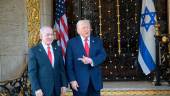 El primer ministro de Israel, Benjamin Netanyahu, y el presidente de Estados Unidos, Donald Trump, antes de una reunión en Mar-a-Lago, Florida. Archivo.