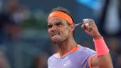 El tenista español Rafa Nadal celebra una victoria en el Mutua Madrid Open 2024. / Oscar J. Barroso / AFP7 / Europa Press. 