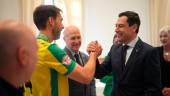Mejores momentos del recibimiento del Jaén Paraíso Interior FS en San Telmo. / Junta de Andalucía.