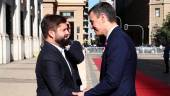 El presidente del Gobierno, Pedro Sánchez, y el presidente de la República de Chile, Gabriel Boric, en el Palacio de la Moneda, en 2024. Archivo.