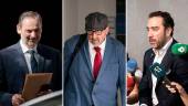 El exministro José Luis Ábalos, el exasesor ministerial Koldo García y el empresario Víctor de Aldama. / Europa Press.