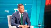 El presidente del Gobierno, Pedro Sánchez, durante su entrevista en RTVE.