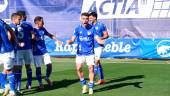 Celebración del primer gol del Linares Deportivo. / Linares Deportivo. 