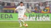 Raúl Asencio, durante un partido con el Real Madrid. / Joaquín Corchero / Europa Press. 