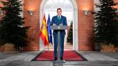 Imagen de archivo del presidente del Gobierno, Pedro Sánchez, durante una declaración institucional, en el Palacio de la Moncloa. / Borja Puig de la Bellacasa.