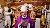 El obispo de Jaén, Sebastián Chico Martínez, en el funeral por el papa Francisco.