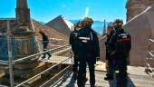 El Cuerpo de Bomberos de Jaén comenzó a estudiar la estructura y su patrimonio en distintas visitas al inicio del proyecto. 