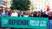 Paco Reyes (centro) junto a miembros del PSOE de Jaén.