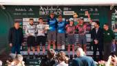 Podio masculino de la Andalucía Bike Race. / Daniel Vázquez.