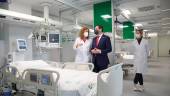 SEVILLA. El presidente de la Junta de Andalucía, Juanma Moreno, en la inauguración del nuevo hospital. 