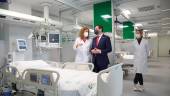 SEVILLA. El presidente de la Junta de Andalucía, Juanma Moreno, en la inauguración del nuevo hospital. 