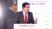 Óscar López durante un desayuno informativo de Europa Press. / Europa Press.