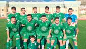 Alineación del Atlético Mancha Real en el partido ante el Martos CD.