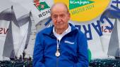 El Rey Emerito, Don Juan Carlos de Borbón, preside la entrega de trofeos de la Regata Rey Juan Carlos I. Archivo. / Europa Press.