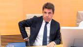 El presidente en funciones de la Generalitat valenciana, Carlos Mazón, comparece ante la comisión de la dana, en el Congreso de los Diputados. / Eduardo Parra / Europa Press.