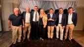 El alcalde de Porcuna, Miguel Moreno, junto a otras autoridades en los Premios COAS Arquitectura & Sociedad 2025