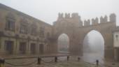 Estampa de niebla en la Plaza de los Leones, en Baeza. / Diario JAÉN.