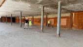 Erik Domínguez y Luis Mariano Camacho en la visita a las obras de la residencia de mayores de Bailén.
