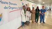 Pancarta colocada a la entrada al hospital para incentivar la donación de órganos y tejidos. / Junta de Andalucía. 