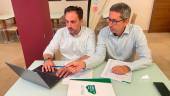 El coordinador general y el presidente de Jaén Merece Más, José María Mesbailer y Juanma Camacho. / Jaén Merece Más.