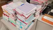 Imagen de archivo de trabajo acumulado en sede judicial. / Europa Press.