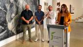 Francisco Sánchez, Jesús Montoya, Rafael Peralbo y África Colomo, en la presentación de la muestra. / Ana Isabel Bravo / Diario JAÉN.