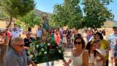 Uno de los momentos de la procesión en Poyotello. / Juanfran Paredes / Diario JAÉN. 