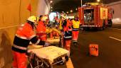 Simulacro con equipos de urgencia y emergencias. Archivo.
