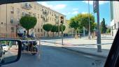 Calle Virgen de la Cabeza, acordonada por la Policía.