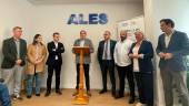 Francisco Javier Padorno, Ángeles Díaz de la Torre, Julio Millán, Rafael Talavera, Óscar Moriana, Juan Manuel Gila, Ángela Hidalgo y Agustín González, en la inauguración de la nueva sede. / Ana Isabel Bravo / Diario JAÉN.