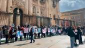 Manifestación por Palestina en la Plaza de Santa María. / Elisabeth Ruiz / Diario JAÉN.