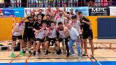 Los jugadores del Jaén Paraíso Interior celebran la victoria en la Copa Delegación. Jaén FS.