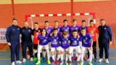 CONJUNTO. Cuadro técnico y jugadores de la selección provincial cadete de fútbol sala.