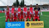 Foto de archivo de la alineación inicial de CD Torreperogil frente a la UD Melilla B. / CD Torreperogil.