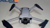 Dron intervenido por la Policía Nacional.
