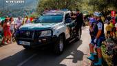 Guardia Civil en su despliegue en La Vuelta. / Guardia Civil. 