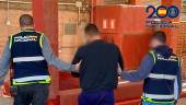 Uno de los detenidos en la operación ‘Hurón’, contra los falsos empadronamientos de extranjeros en Almería. / Policía Nacional.